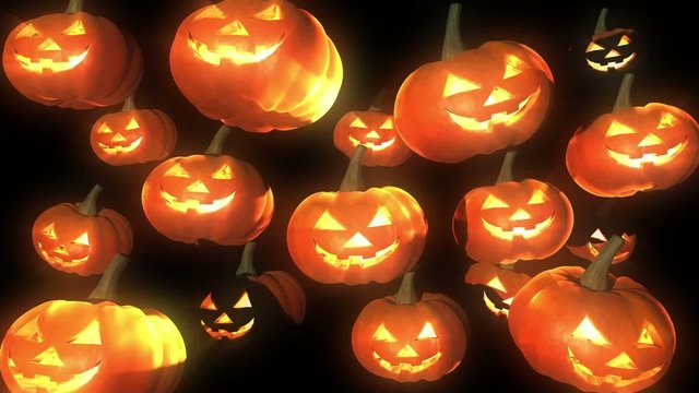 たくさんのジャックランタン