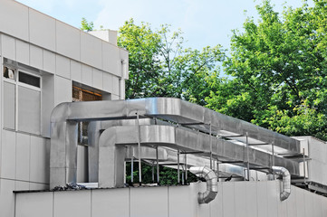 Industrial steel air conditioning and ventilation systems