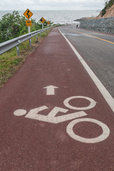 Fototapeta premium Cyclists symbol sign