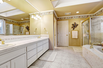 Spacious bathroom in luxury house