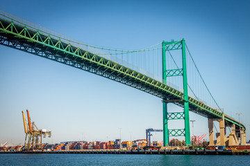 Vincent Thomas Bridge in San Pedro, CA