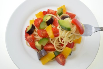 夏野菜パスタ