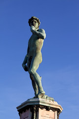 David of Michelangelo in Florence in Tuscany, Italy