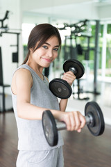 Fototapeta na wymiar woman workout fitness
