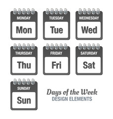 Days of the week