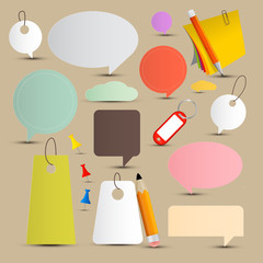 Vector Paper Labels - Tags Set