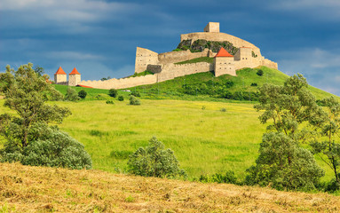 The famous medieval fortress citadel in Rupea,Brasov,Romania