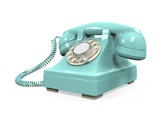 Vintage Telephone Isolated
