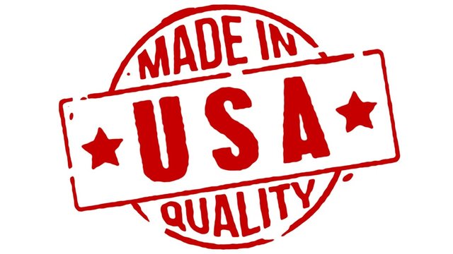 Red Rubber Stamp Made In USA