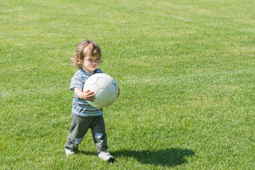 boy with soccer ball