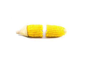 Boiled corn.