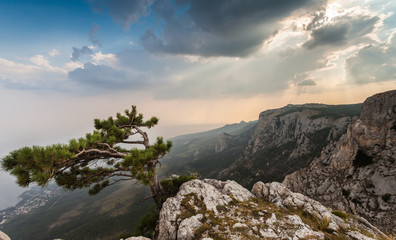Majestic sunset over the Black Sea