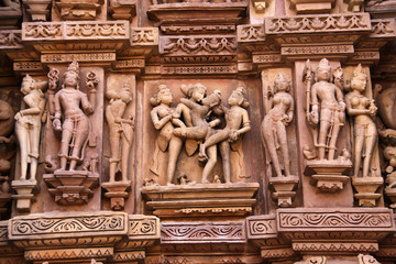 Detail of Khajuraho temple