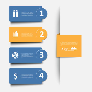 business abstract signs for infographics