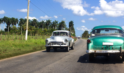 Kubanische Oldtimer auf der Strasee