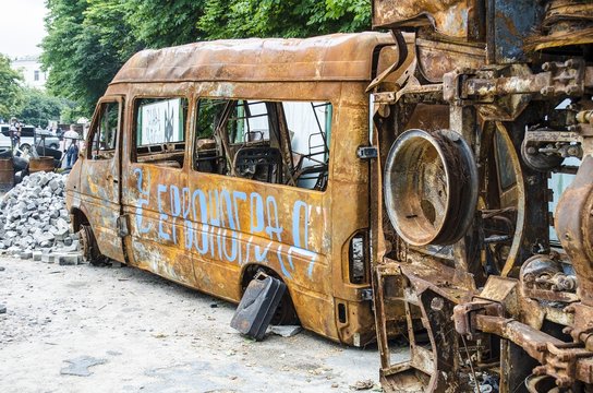 rusty bus