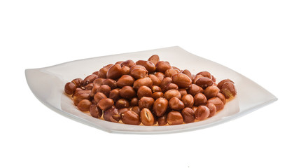 Fried peanuts heap