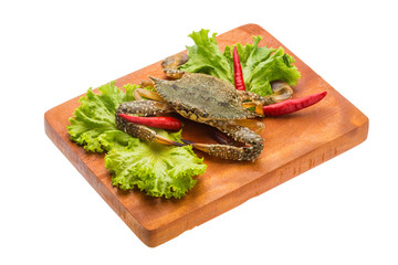 Raw crab