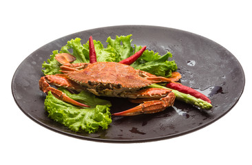 Boiled crab