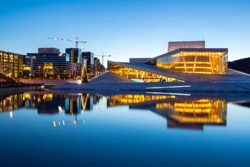Cercles muraux Europe centrale Opéra d& 39 Oslo Norvège