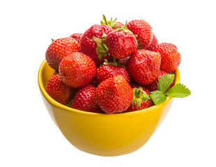 Strawberry in the bowl