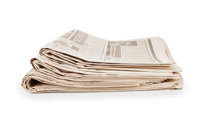 pile of newspapers