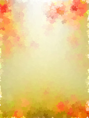 Colorful autumn leaves template pattern. EPS 10