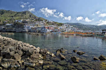 Fototapeta na wymiar View of Sant’Angelo in Ischia Island