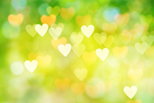 green love bokeh abstract background