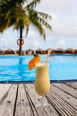 cocktail on tropical beach