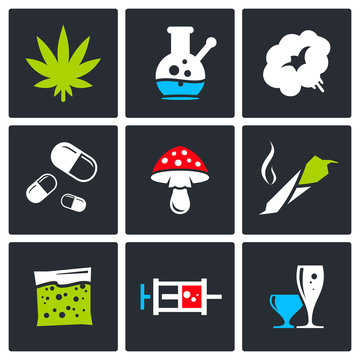 Color Drugs icon collection