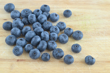 fresh crop of blueberries