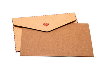 Brown gift envelope