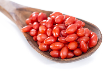 Goji Berries (Woldsberry) isolated on white