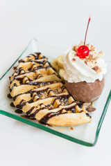 Waffle ice cream