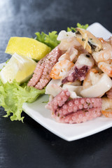 Portion of Seafood Salad