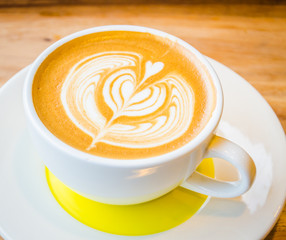 Latte art coffee