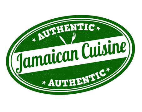 Jamaican cuisine stamp