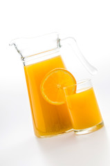 Orange juice glass