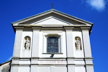 sumirago cross church varese italy   wall in the sky sunny day