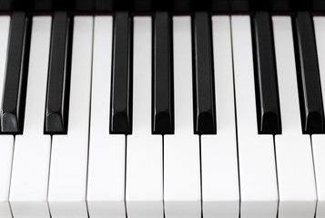 Naklejka premium piano keys closeup