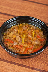 Fresh vegetable soup