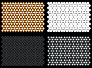 Realistic Hexagon Flood Lights