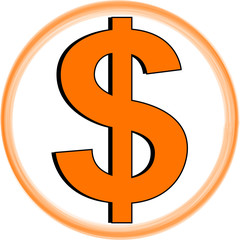 Obraz premium Dollar sign