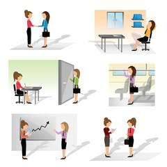 Business People - Isolated On White Background