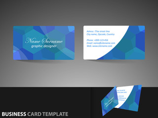 Modern professional business card template, visiting card