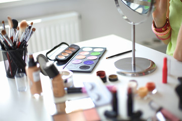 Makeup brush and cosmetics