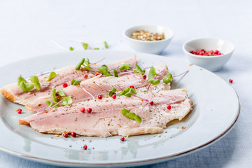 geräuchertes forellenfilet