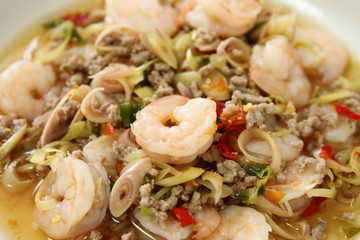 Thai Spicy Lemongrass Shrimp