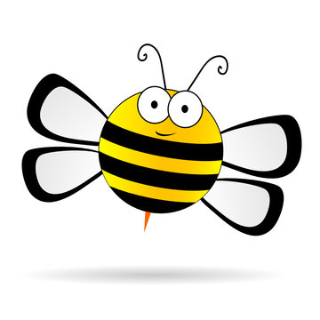 cute bee vector illustration